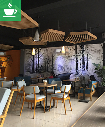 vẽ tranh tường quán cafe, nhà hàng