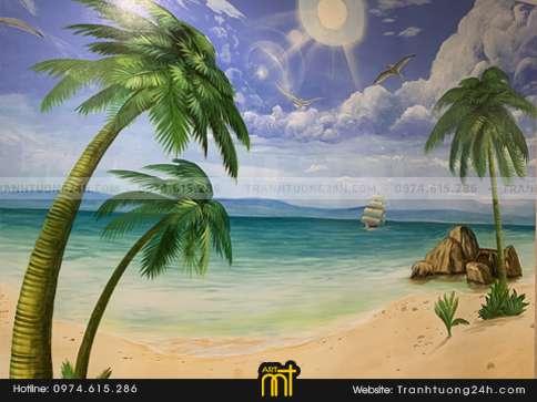 Vẽ tranh tường 3D cho phòng khách, phòng ngủ 