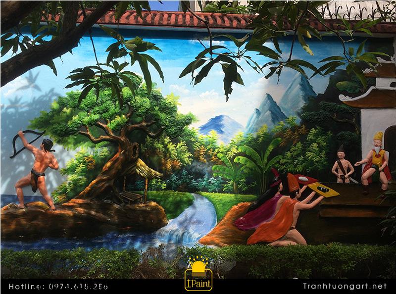 Tranh Phù Điêu Trường Mầm Non Sao Tháng Tám