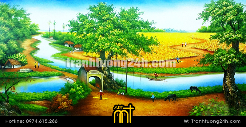 Vẽ Tranh tường phong cảnh 