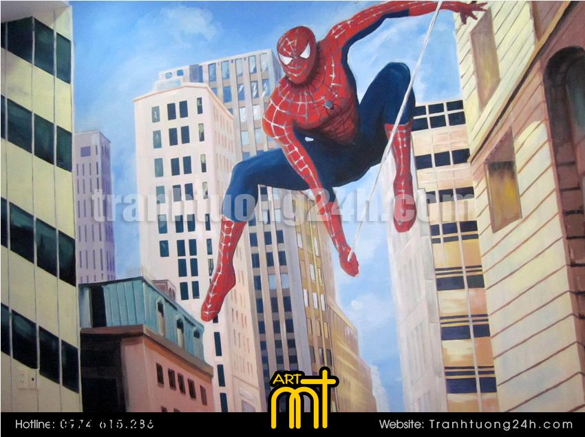  vẽ tranh tường 3D phòng bé 
