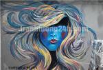 Vẽ tranh tường Salon Tóc 304 Khâm Thiên