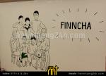 Vẽ tranh tường quán trà sữa Finncha