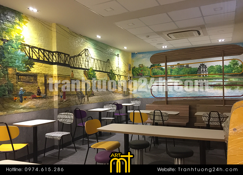 Vẽ Tranh Tường Cafe Mc Donald's