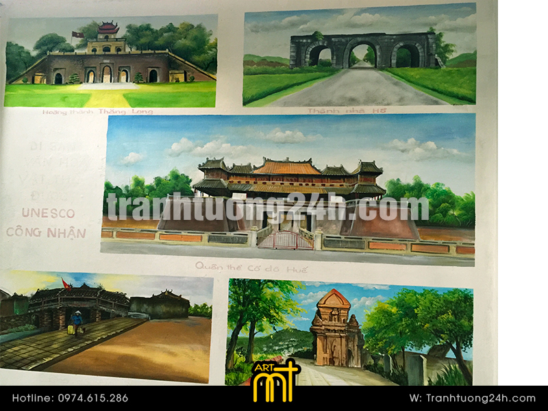 vẽ tranh tường trường thpt trí đức