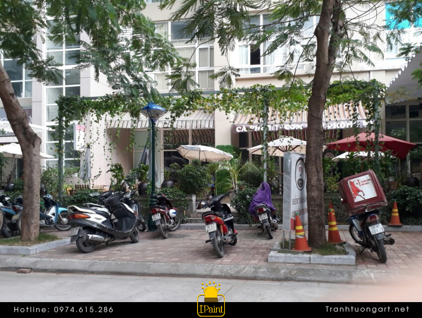 vẽ tranh tường quán cafe 911 (Tranhtuongart.net)