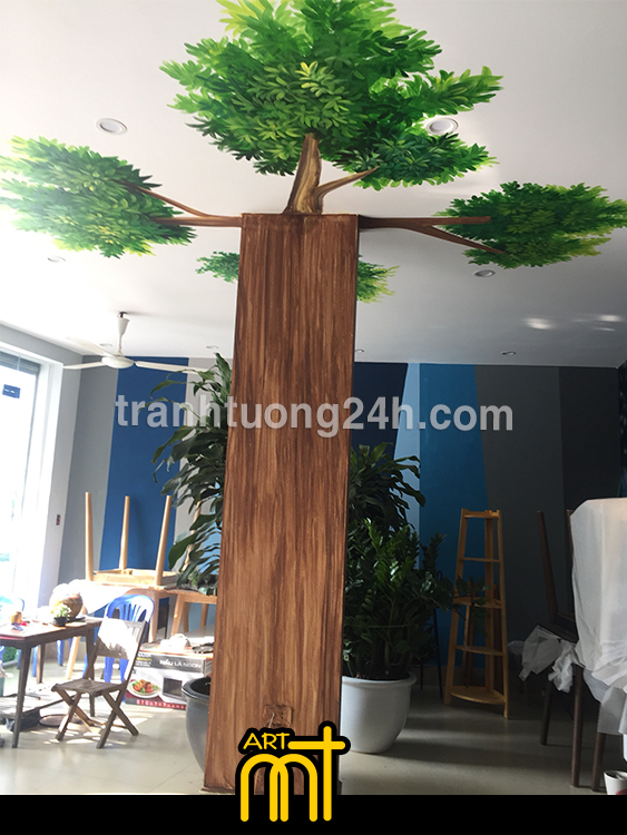 Vẽ Tranh tường quán cafe