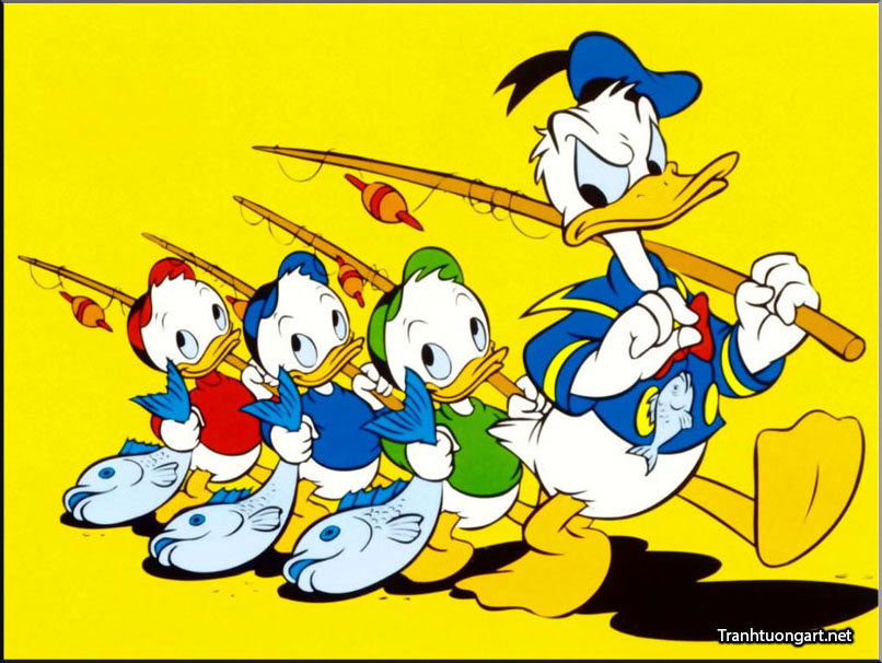 chú vịt donald - 15 (tranhtuong24h.com)