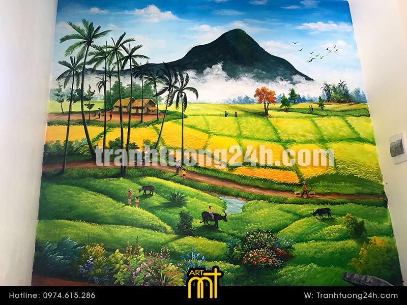 Vẽ Tranh Tường Đồng quê