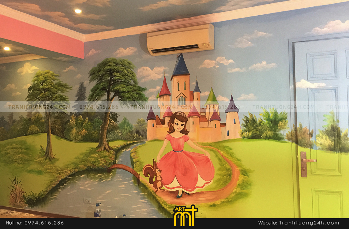 tranh tường mầm non