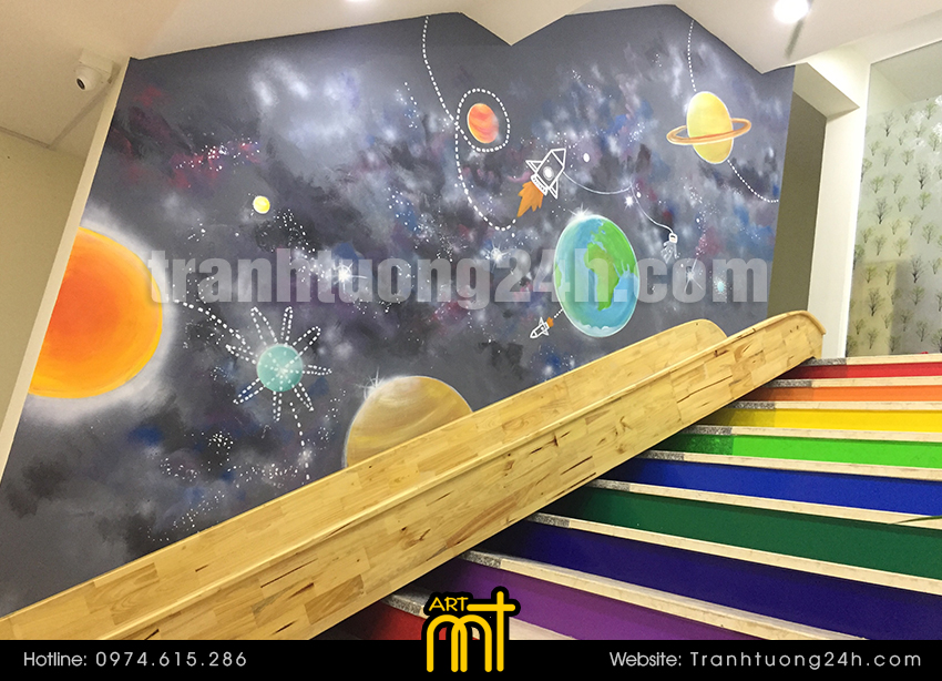 trang trí trang tường mầm non