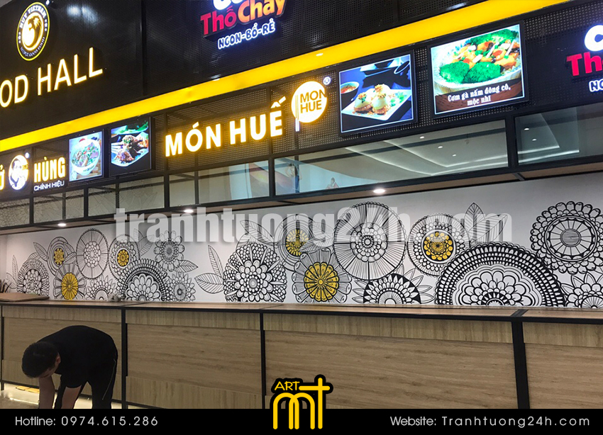 Trang trí nhà hàng món huế