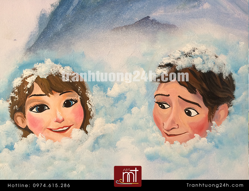 vẽ tranh tường nhà hàng 9