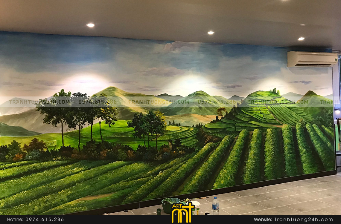 vẽ tranh tường 3d