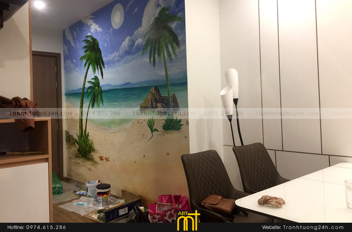 tranh tường 3d phòng khách
