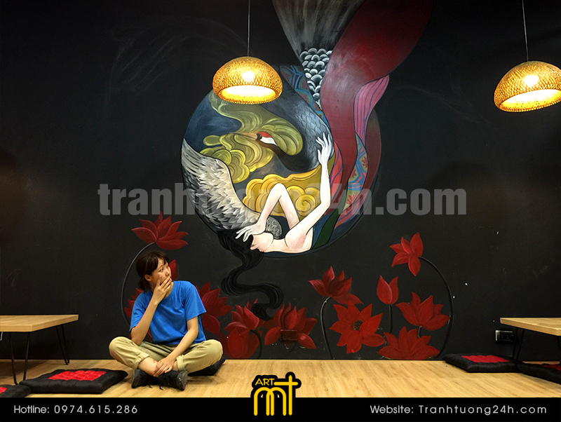 Trang trí quán trà sữa nhật bản