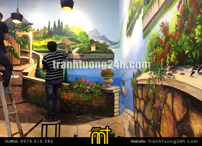 trang trí quán trà sữa rẻ đẹp hà nội