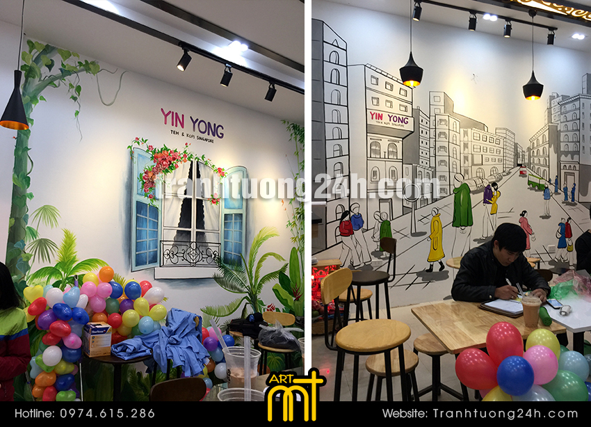 trang trí vẽ tranh tường