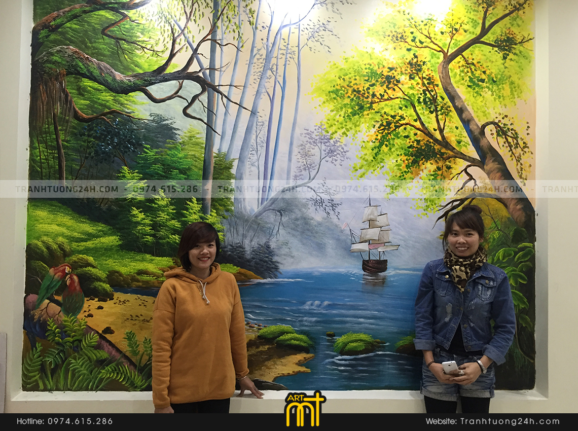 tranh tường 3d phong cảnh