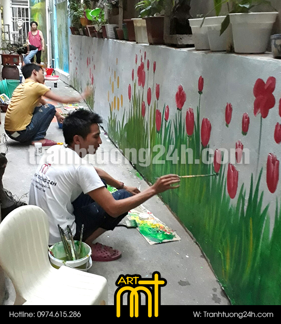 vẽ tranh gia đình