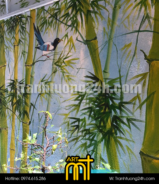 trang trí rừng trúc