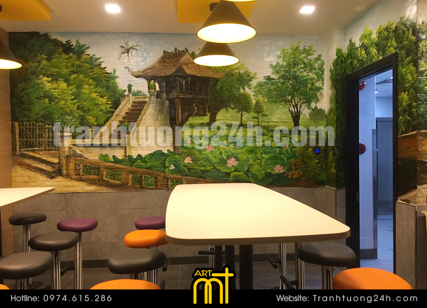 trang trí nhà hàng Mc Donald|||s