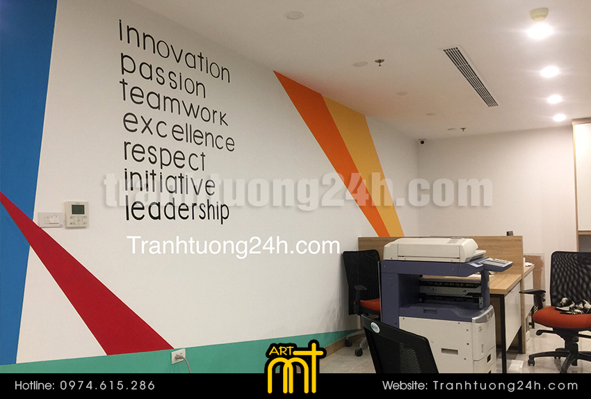 vẽ tranh tường chữ typography