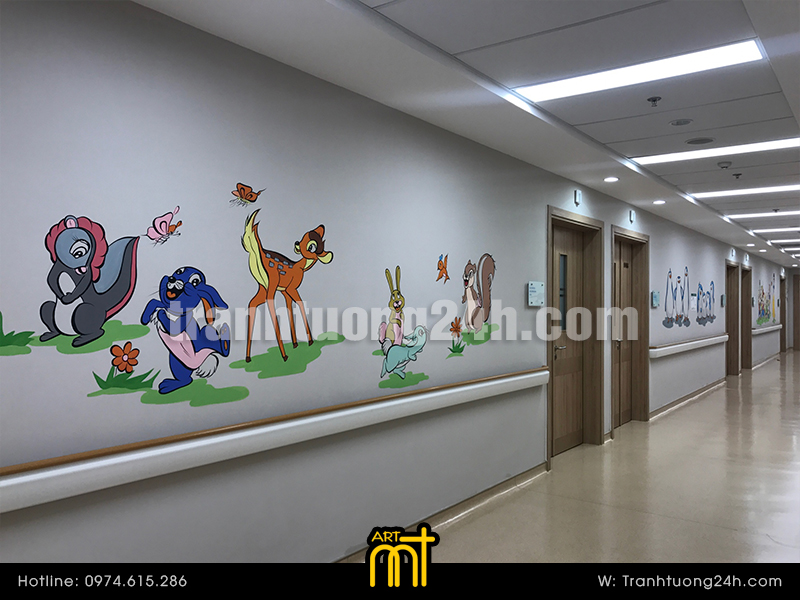 Vẽ tranh tường Bệnh viện Vinmec