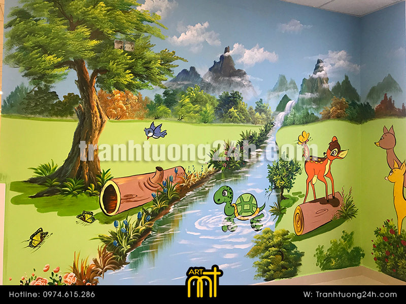 Vẽ tranh tường Bệnh viện Vinmec