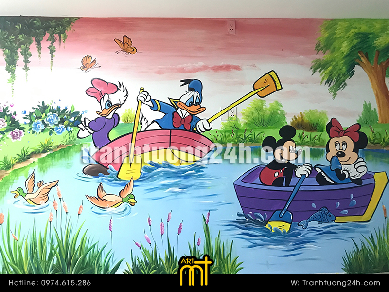 Vẽ tranh tường Bệnh viện Vinmec