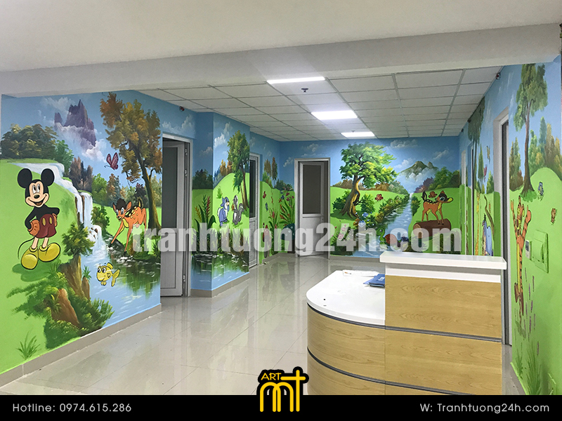 vẽ tranh tường mầm non rẻ đẹp hà nội