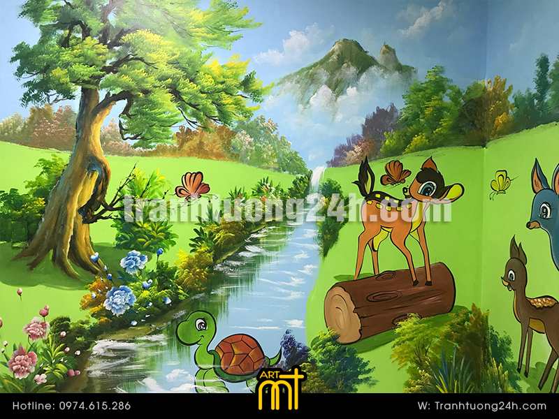 Vẽ tranh tường Bệnh viện Vinmec
