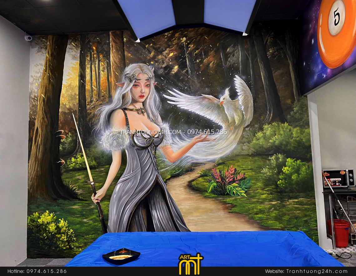 tranh tường quán bi-a fantaxy