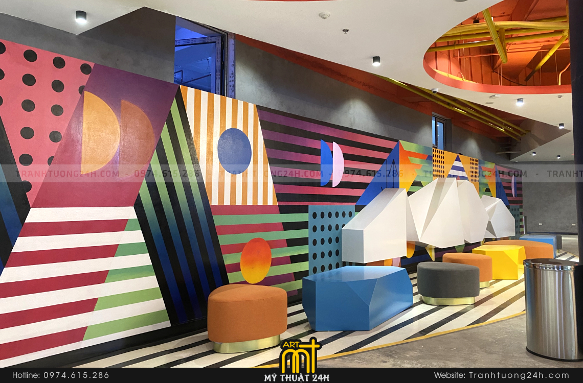 tranh tường rạp chiếu phim cinemax pixel2