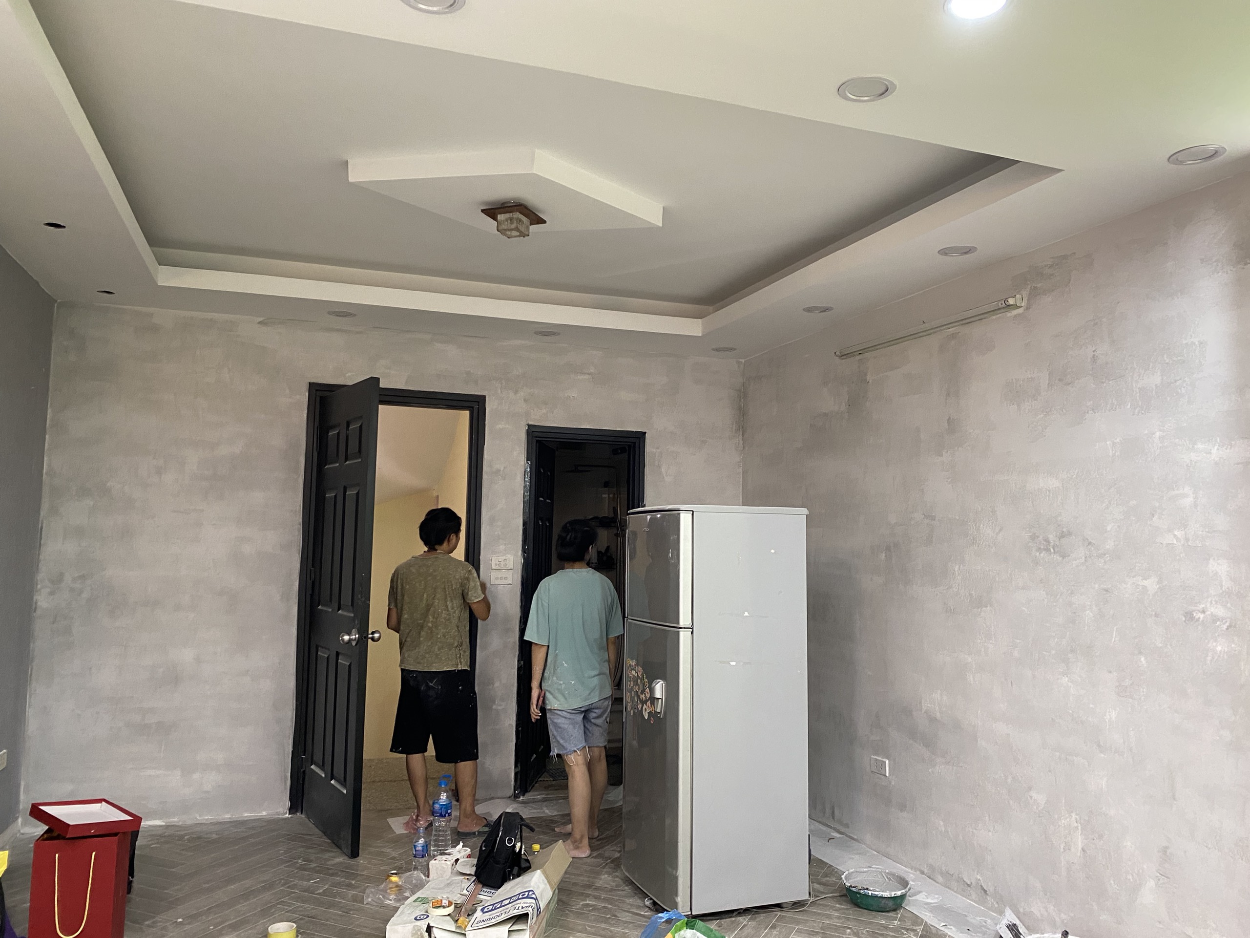 sơn giả chất liệu bê tông