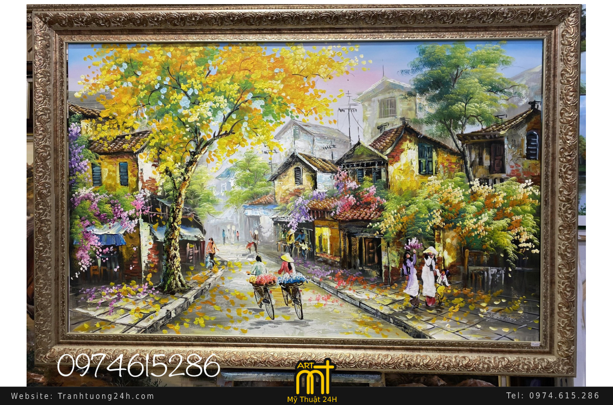 tranh phố cổ