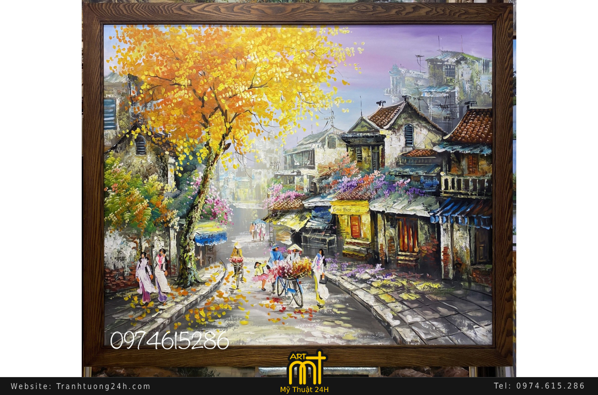 tranh canvas phổ cổ xưa