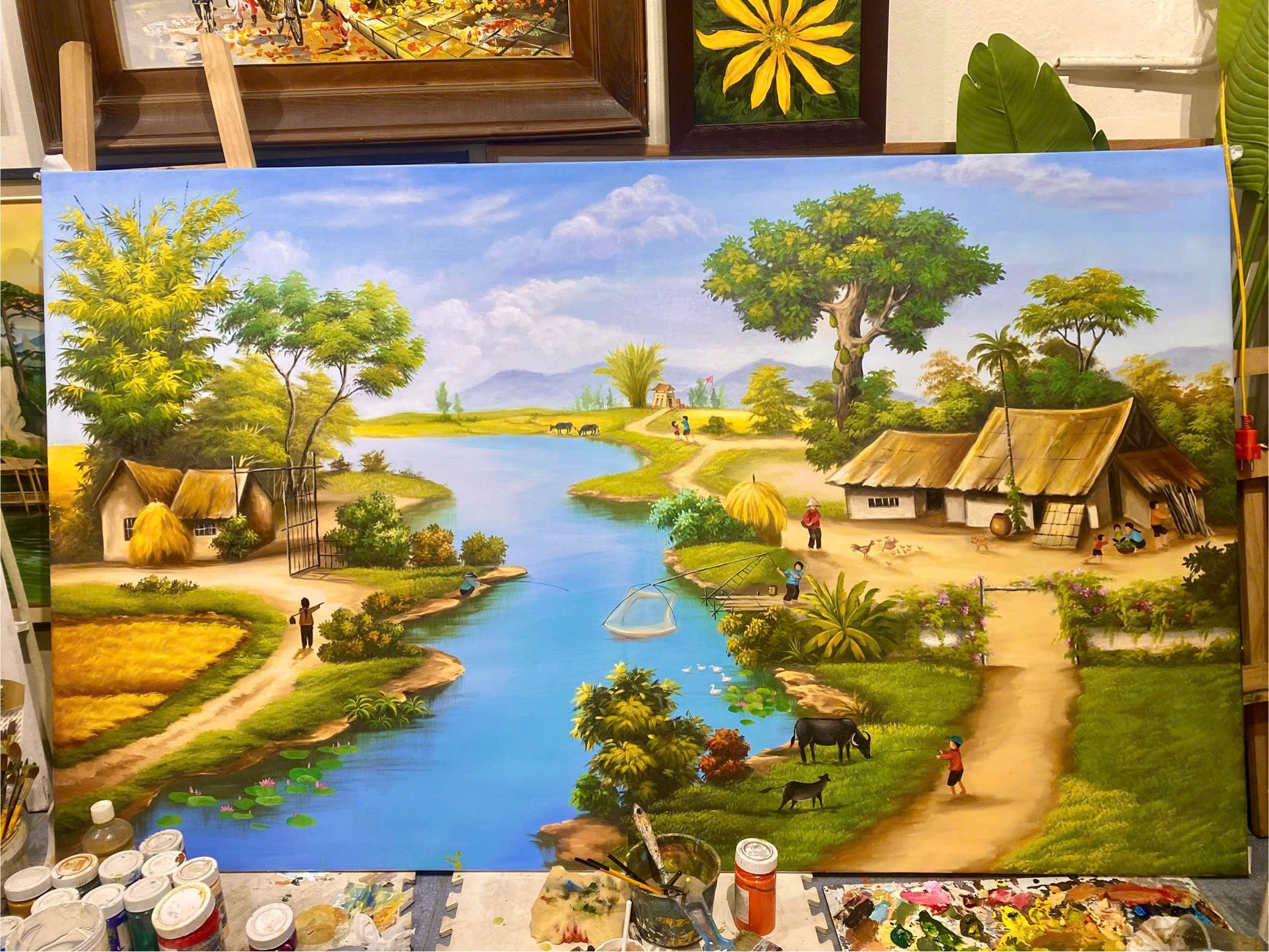 tranh phong cảnh đồng quê