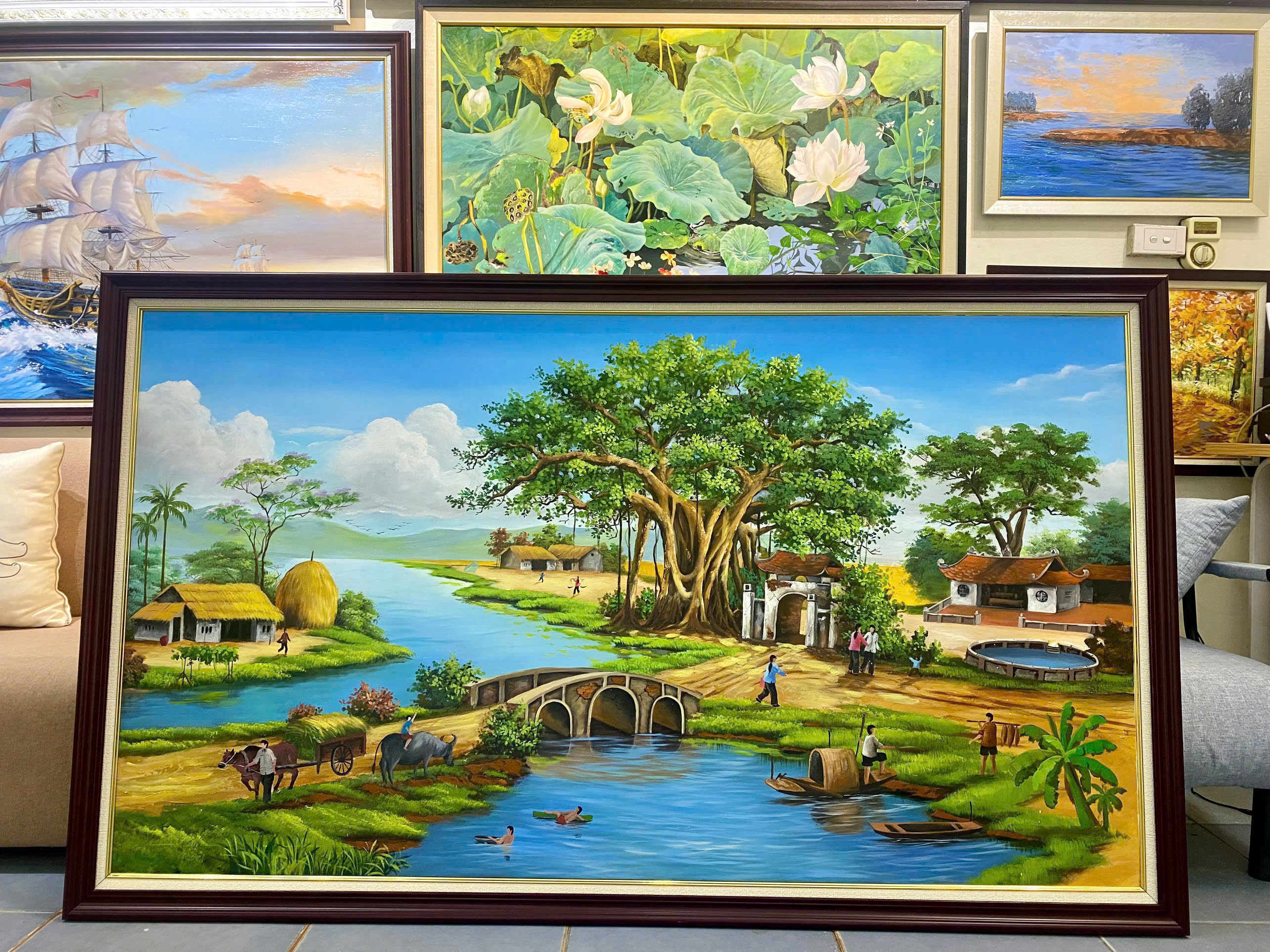 Tranh phong cảnh làng quê